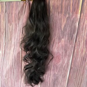 New Removable Claw Clip Synthetic Ponytail Extension 24" Brown Black